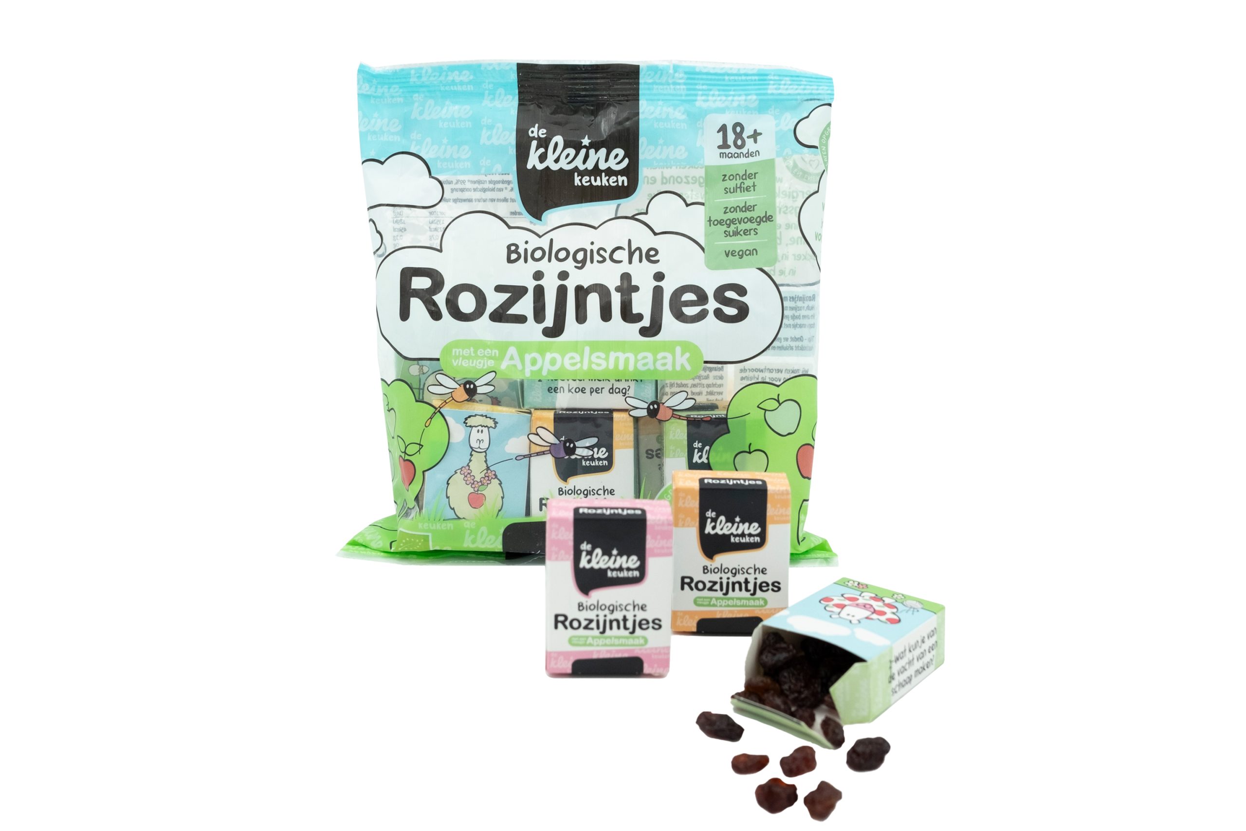 Biologische Rozijntjes met een vleugje appelsmaak